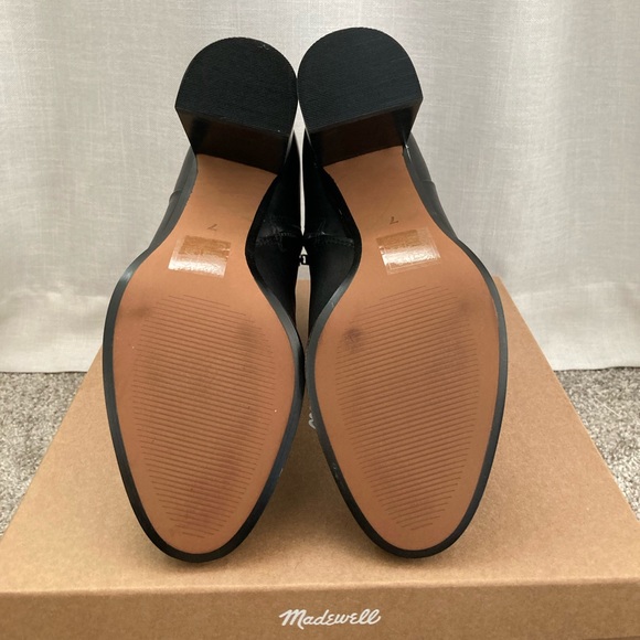 MADEWELL | Mira Side Seam Ankle Boot - Black leather - size 7 - Picture 8 of 9